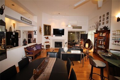 Great Room / Dining Room with 16' Celings