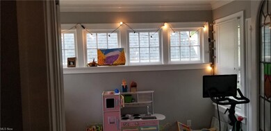 Play room/office off the front room.