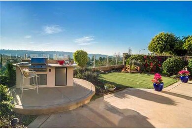 Yard with build in BBQ and Putting Green
