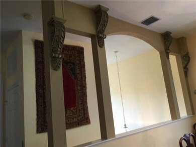 Detail on stairs landing