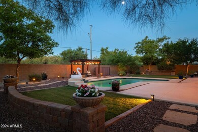 Twilight backyard 3