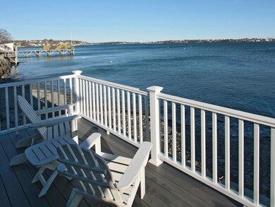 Sit and relax on your seaside deck.