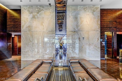 Building lobby featuring tile walls
