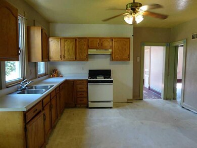 Exterior Front. Kitchen in the farm house