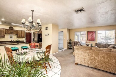 Family room with view of front entry