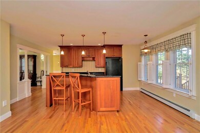 A look at the kitchen from the...