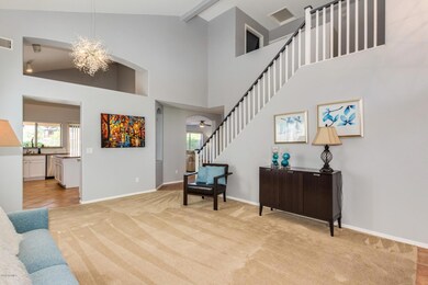 Vaulted ceilings welcome you home.