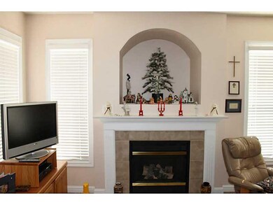 Fireplace. Flip a switch and bring the gas logs to life.