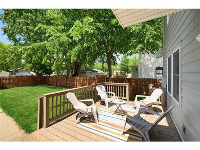 rear yard deck for entertaining