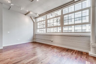 Living room with motorized shades