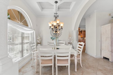Formal Dinning with Coffered Ceilings