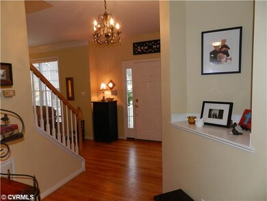 Foyer - Beautiful gleaming and refinsished hardwoo