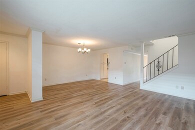 Spacious living and dining area.