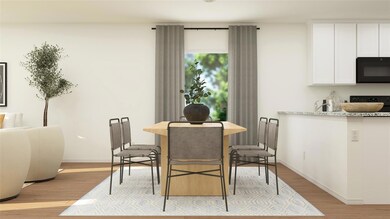 Dining room featuring light hardwood / wood-style 