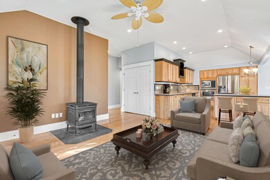 Living Room to Kitchen Staged