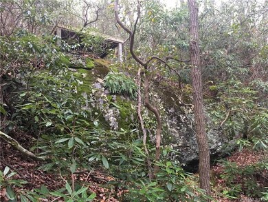 Large rock outcropping with platform above. Beauti