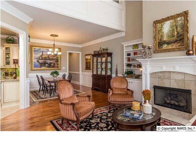 Living room view of the open floor plan.