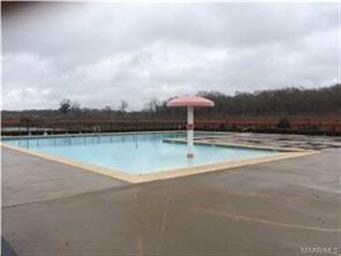 the gated swimming pool