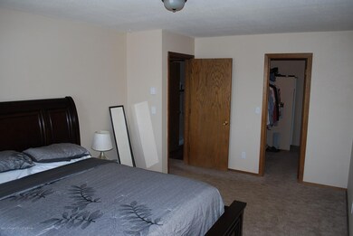 master bedroom and walk in closet