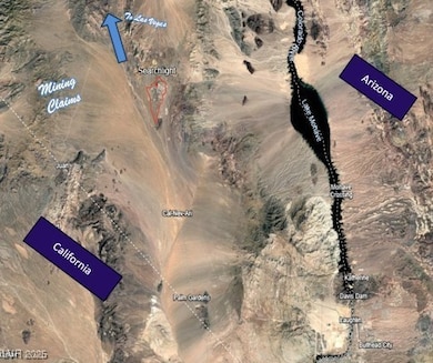Aerial view of property's location