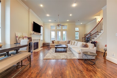 2nd Floor - This open floor plan living area recei