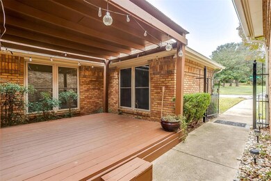 Covered and enclosed front porch area