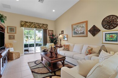 Vaulted ceiling living room