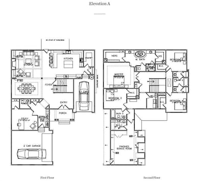 Floor plan of Hamilton Design: kitchen Layout has 