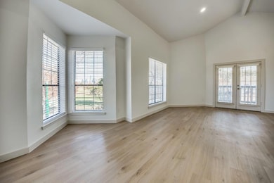Spare room with light hardwood / wood-style floors