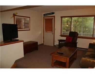 Living Room. Living room with door...