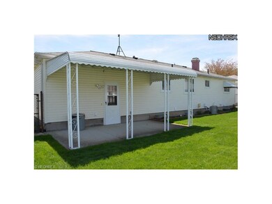 Rear of house showing covered patio.