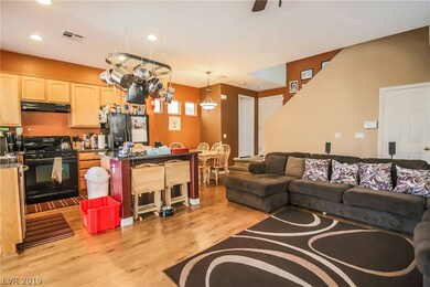 Great room open to kitchen and dining area