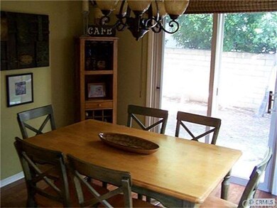 dining area leading to rearyard