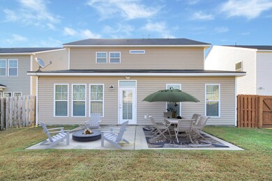 Large patio virtually staged