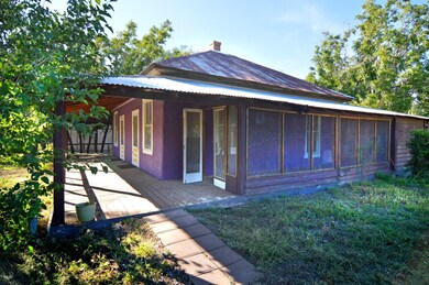 Side view, Main House front porch