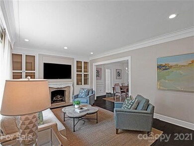 Family room open to dining room.