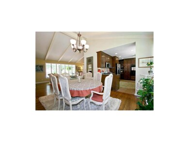 Open dining room to kitchen
