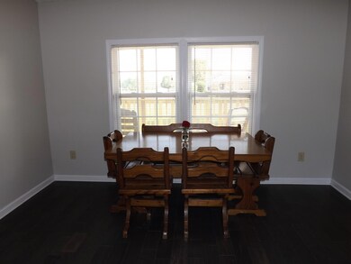 This dining area opens to the great room.