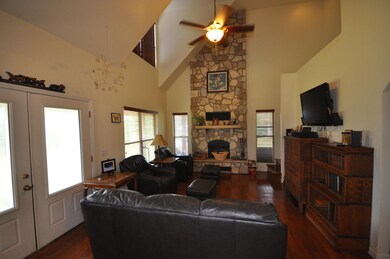 Living Room with Beautiful Fireplace