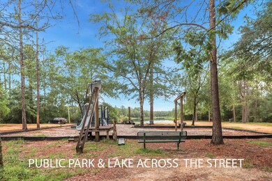 Violet public park and lake