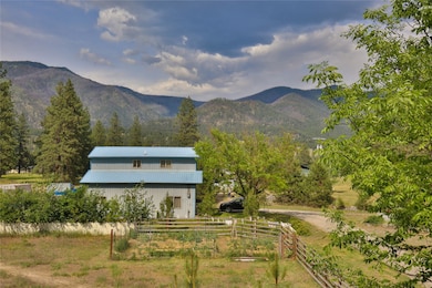 View of mountain background with rural landscape