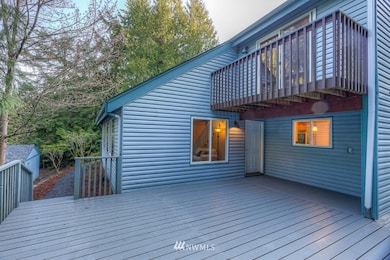 Large deck and one of two balconies