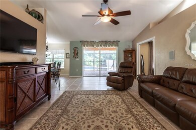 This home features vaulted ceilings, planter shelv