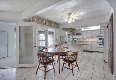 Dining area and kitchen