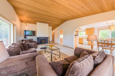 Living room and dining room
