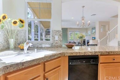 The open aired kitchen allows you to view the outs