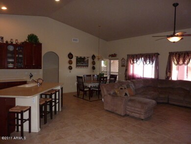 Family and kitchen area