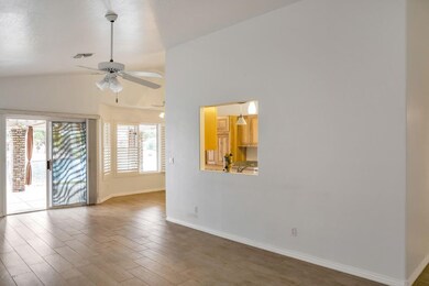Living room with view of water