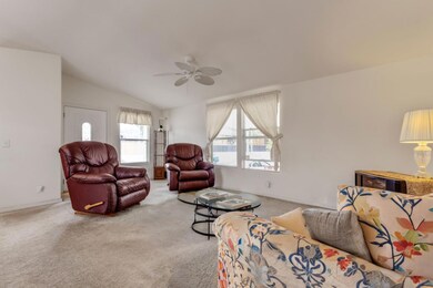 Living area has plenty of room for large sectional