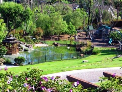 Storybook Lake and Playground on Gorgeous Landscap